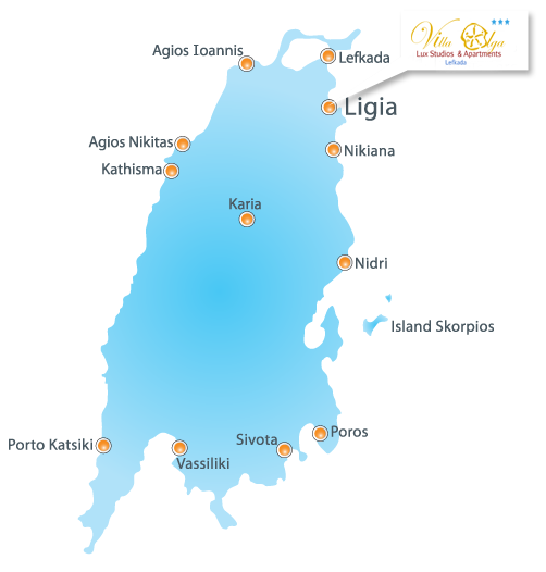 Lefkada Map